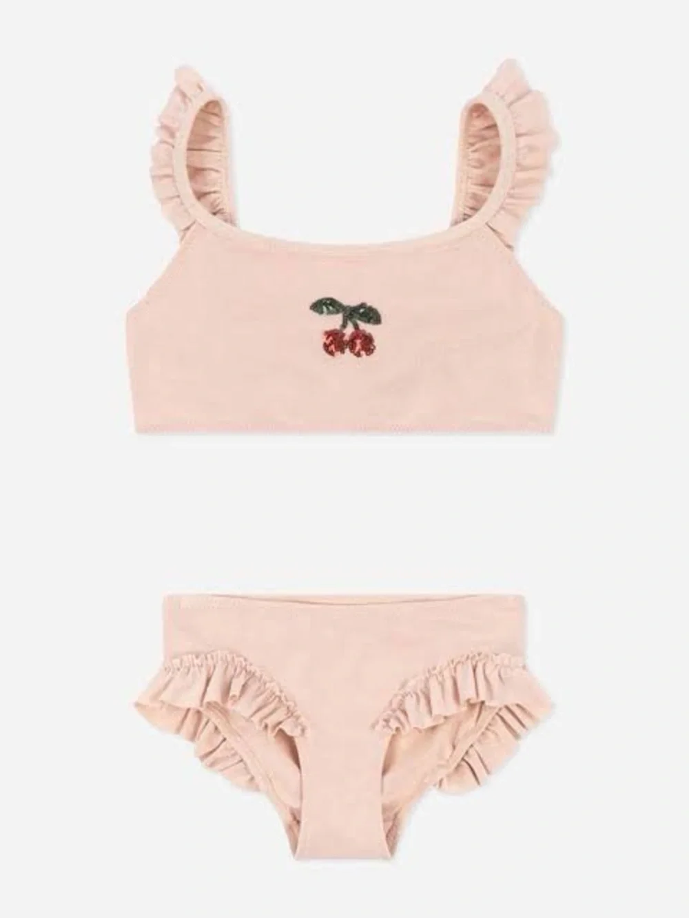 Konges Sløjd Kids' Jade Embellished Bikini in Evening Sand Multiple Sizes NWT